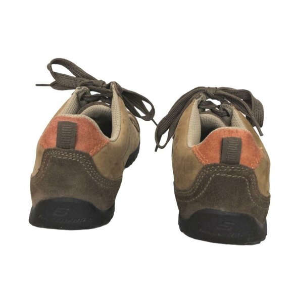 Skechers Signalize Womens 7.5 46047 Sneaker Brown Leather Suede Lace Up 46047 - Picture 4 of 12